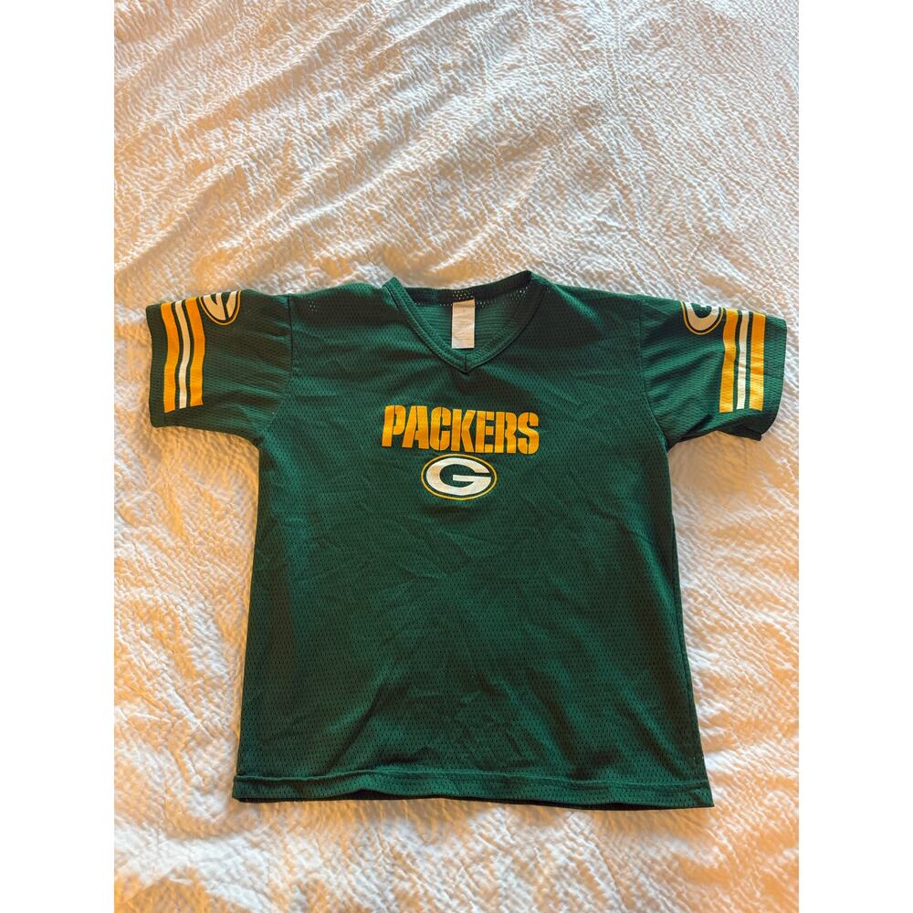 GREEN‎ BAY PACKERS Franklin Mesh Jersey YOUTH Medium Vintage